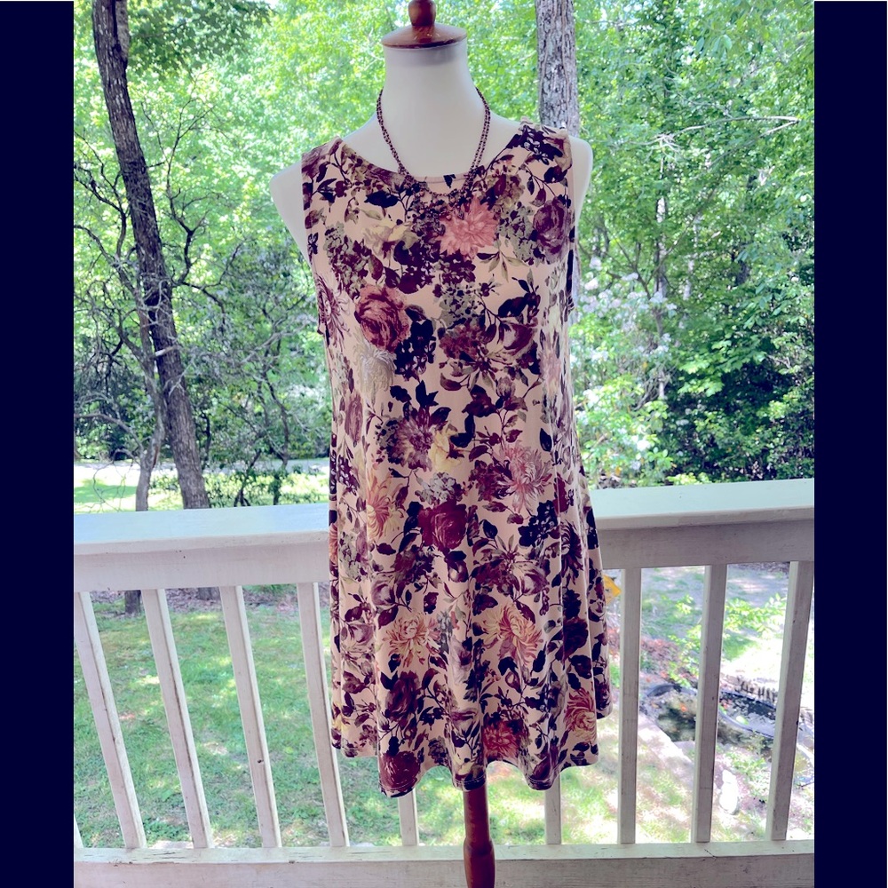 Altar’d State Floral Cut Back Dress M FREE SHIP